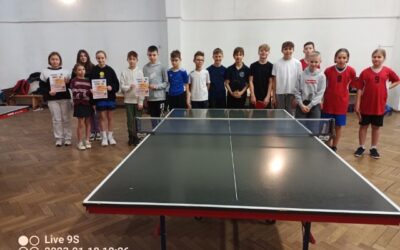 Tenis stołowy dziewcząt i chłopców IMS – 1.02.2023 r. – relacja