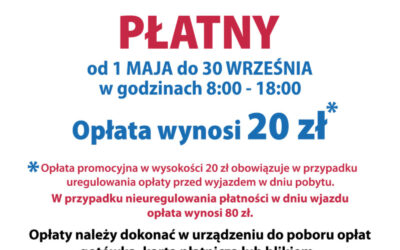 Opłaty wjazdowe oraz&nbsp;abonament na&nbsp;Jezioro Tarnobrzeskie