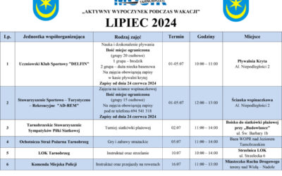 Wakacje na&nbsp;obiektach MOSiR Tarnobrzeg