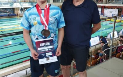 Albert Borkowski z&nbsp;dwoma medalami Mistrzostw Polski Juniorów Młodszych 14 lat